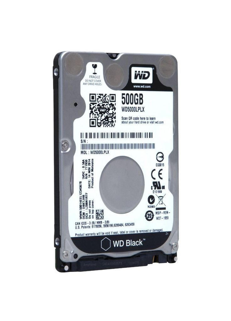 Жорсткий диск для ноутбука 2.5" 500GB (WD5000LPLX) WD (374318438)