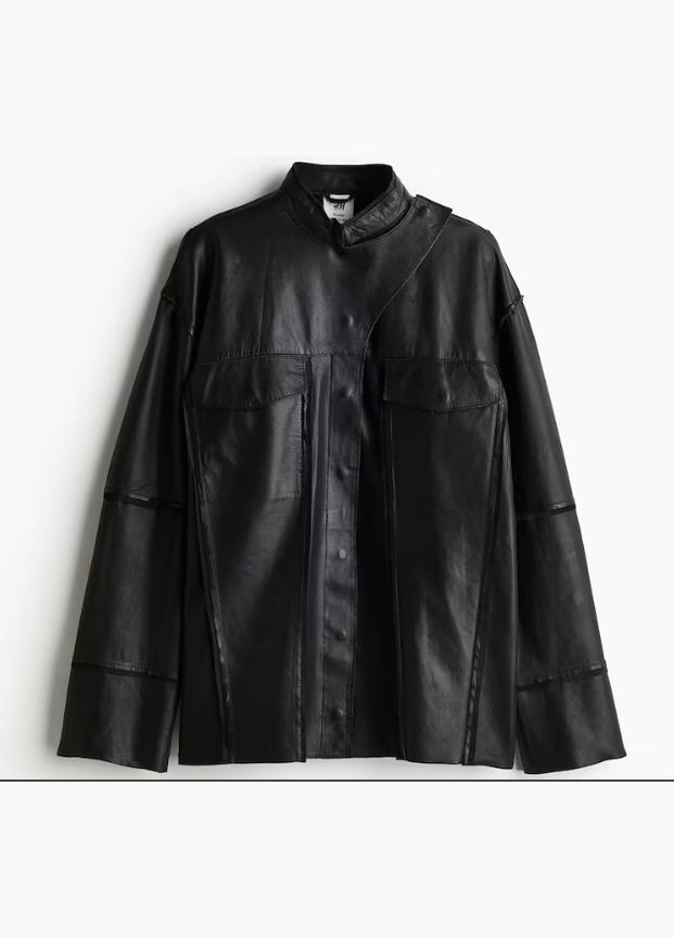 Чорна демісезонна куртка H&M