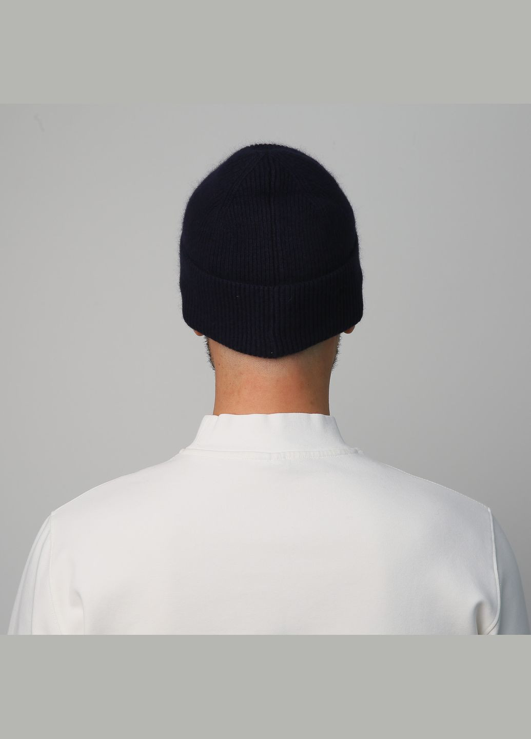 Шапка по голове мужская шерсть синяя ERIC 947-451 LuckyLOOK 947-451m (289360430)