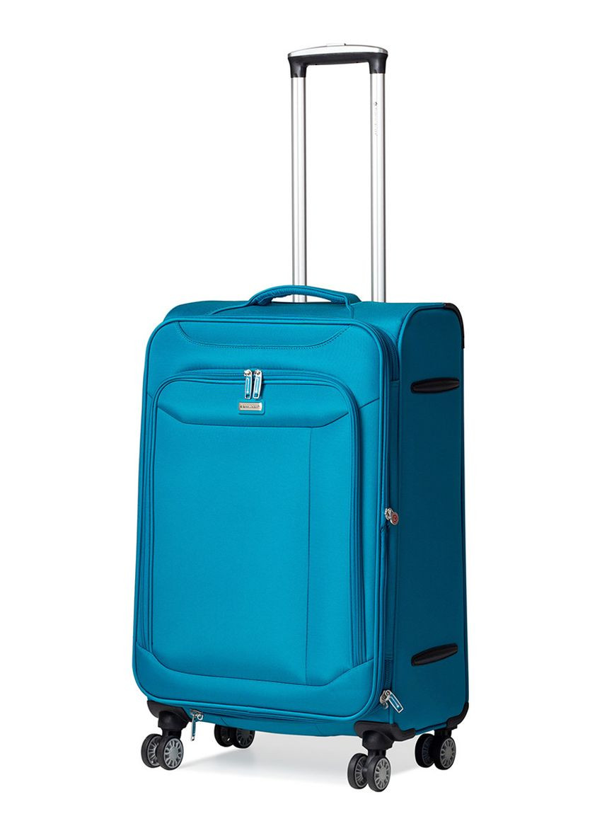 Набір валіз Франція (L M S-3шт) тканина бірюза/ 87303 Snowball (324801688)