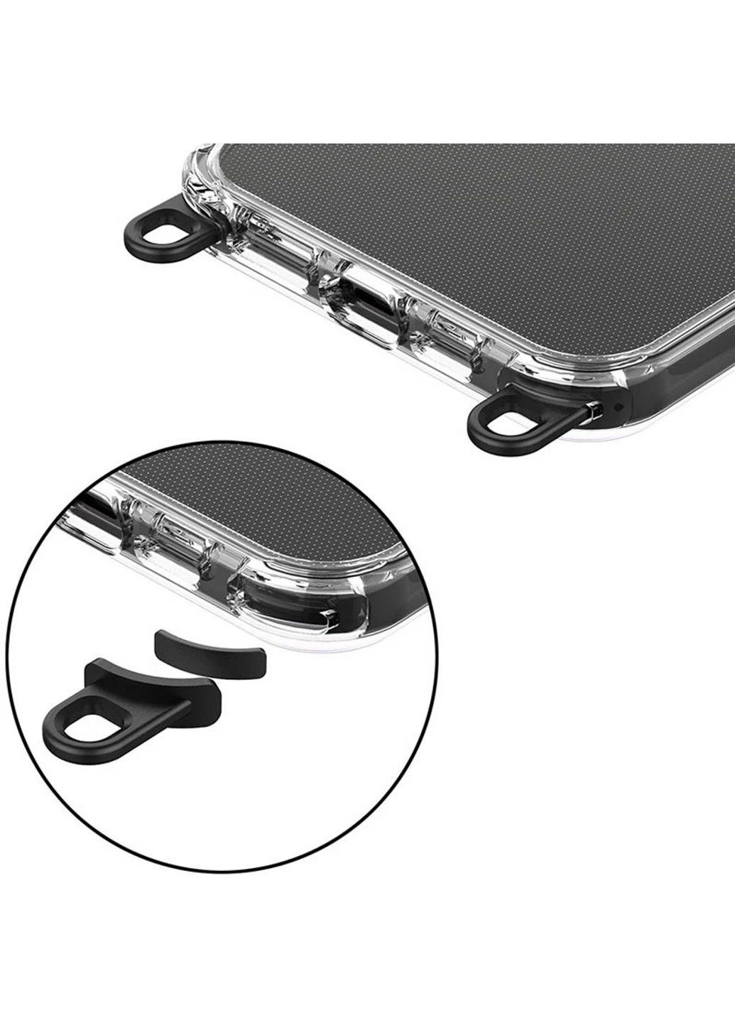Чохол TPU Transparent with Straps для Apple iPhone 14 Pro Max (6.7") Epik (390135147)