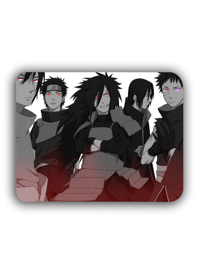 Килимок комп'ютерний аніме Наруто Учіха Клан 18х22 см (k055) No Brand (327003623)