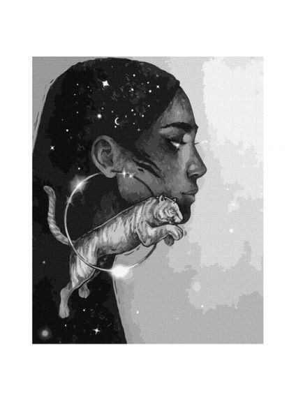 Картина по номерам "Созвездие тигра с красками металлик" ★★★★ Ідейка (318527884)