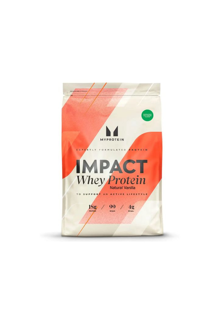 Impact Whey Protein - 1000g Natural Vanilla (натуральна ваніль) концентрат сироваткового протеїну My Protein (283622445)