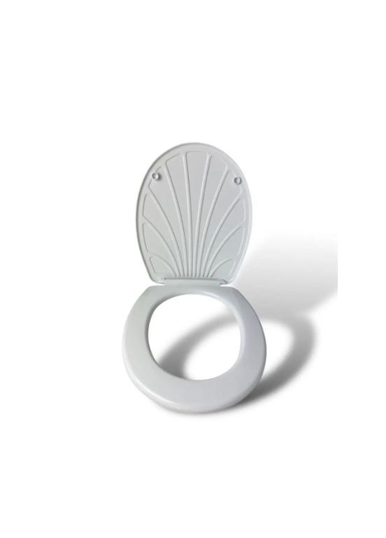 Сидіння для унітазу Ракушка, Білий, 43х35х5 см СИДАНІТ (304514153)