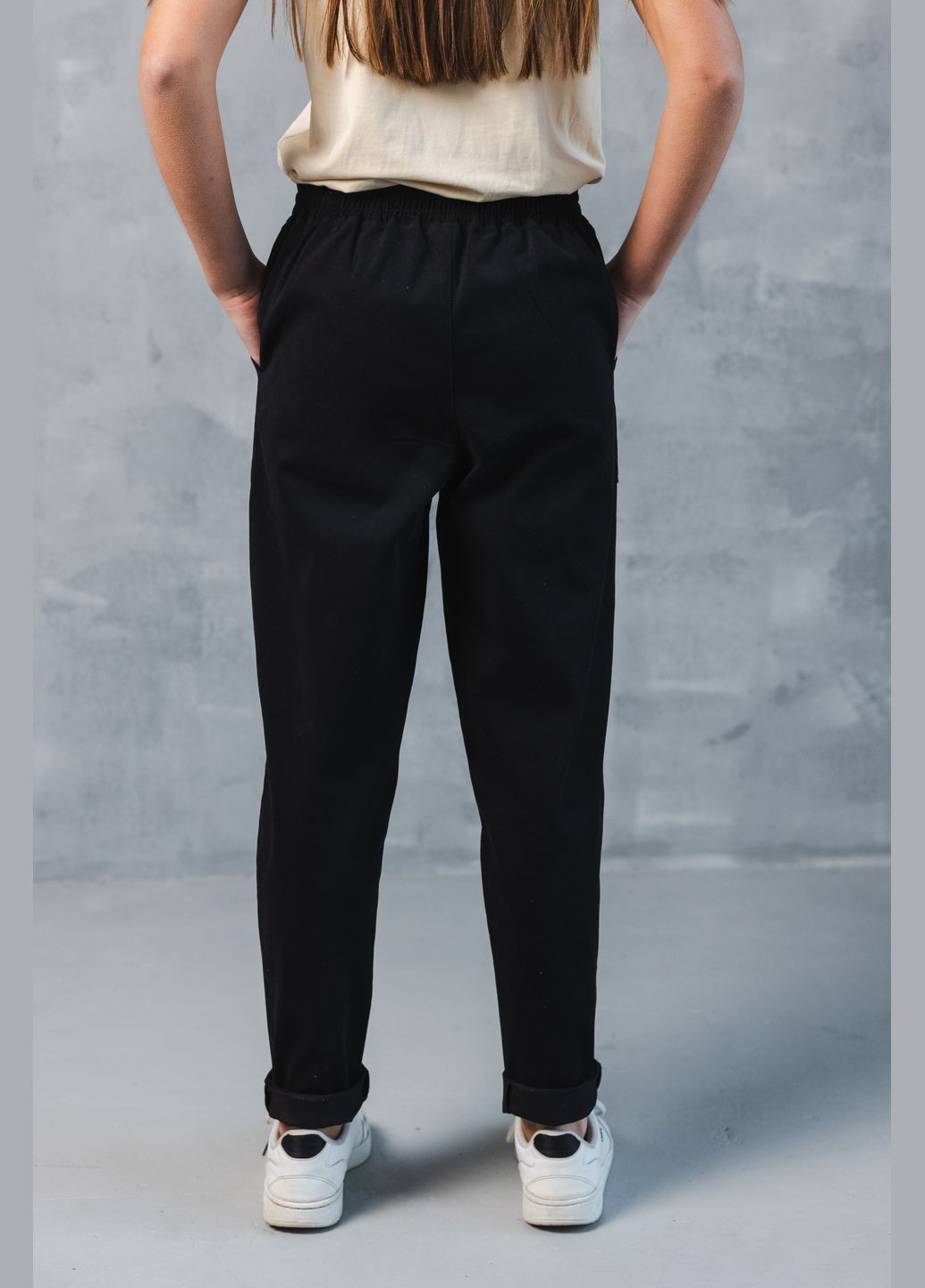 Черные демисезонные брюки Top Hat Kids