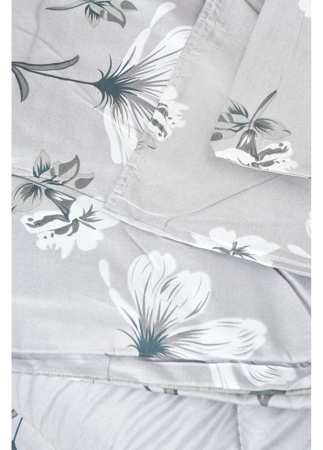 Комплект постільної білизни з ковдрою сірого кольору євро Let's Shop (300512739)