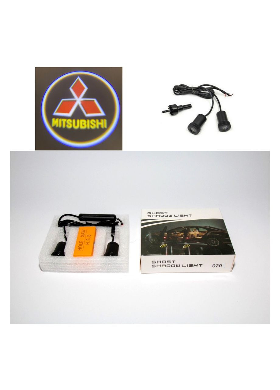 Логотип подсветка двери Митсубиши Lazer door logo RED Mitsubishi (315922046)