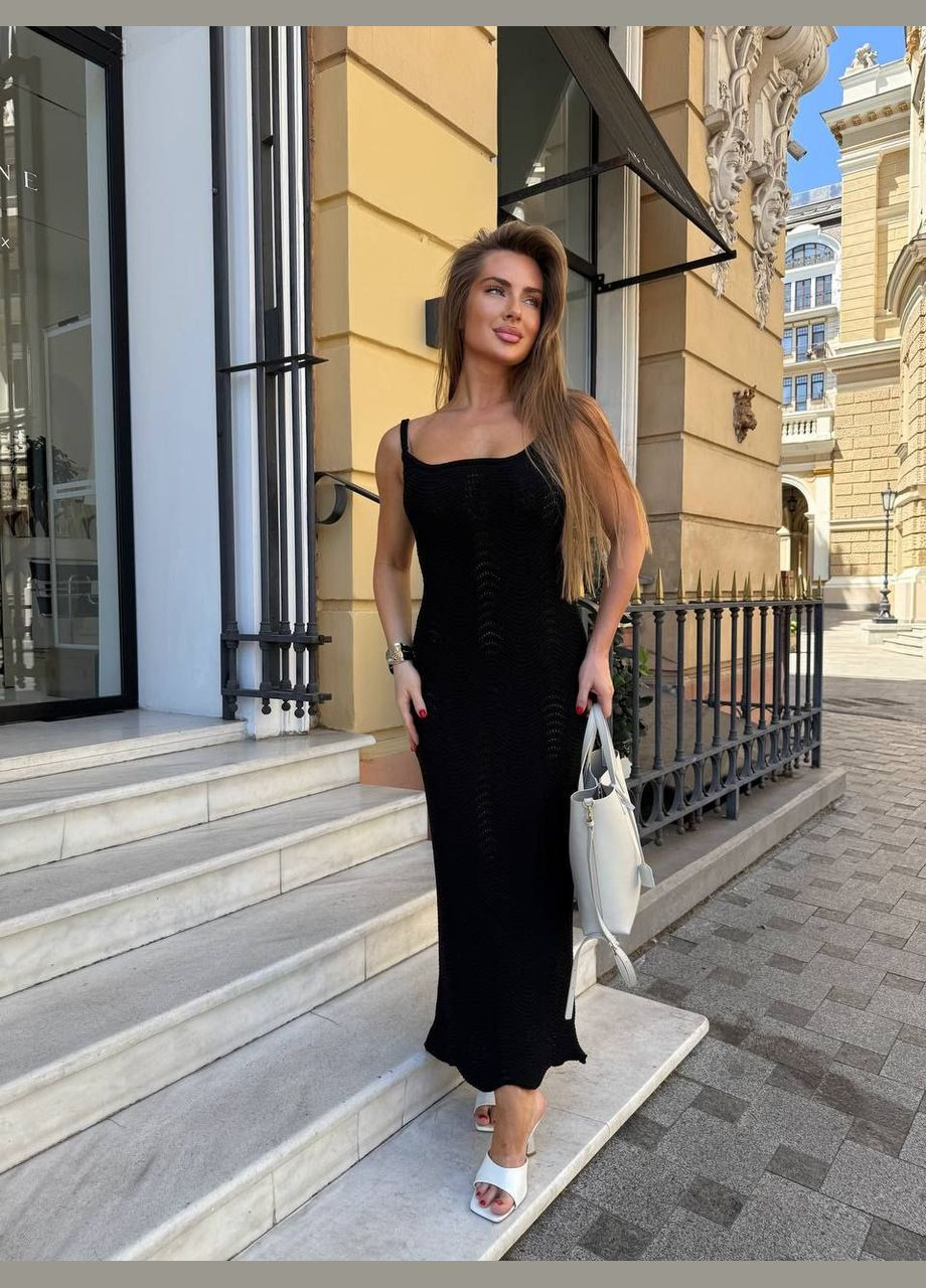 Чорна ефектна сукня🔝😍 Luna