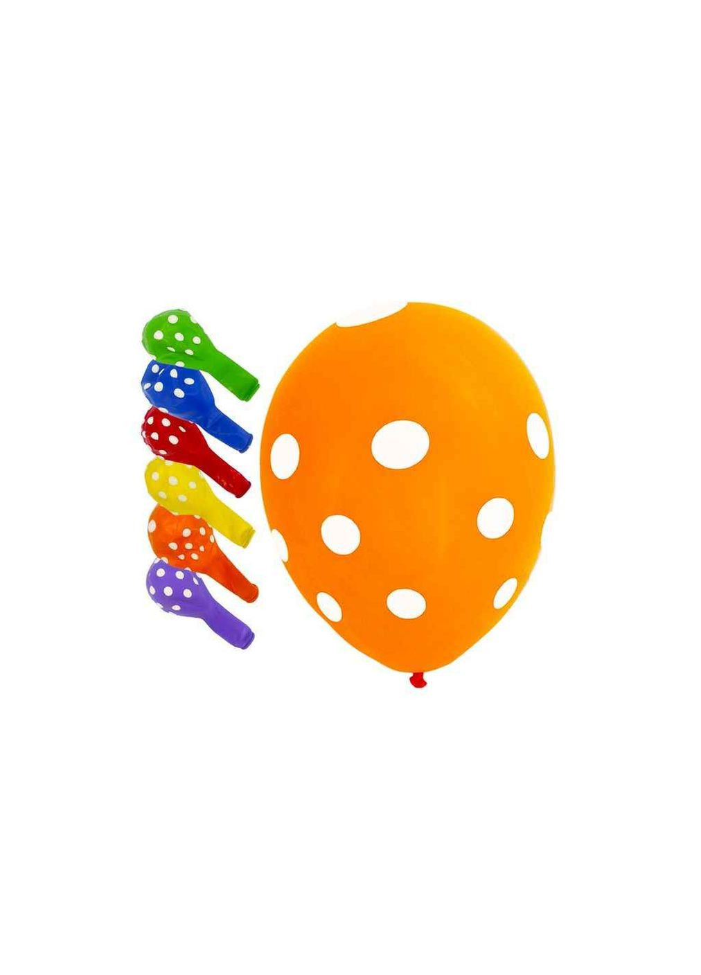 Кульки 12' (30 см) (50шт/уп) 5-стор. PELICAN Горошок (362352374)