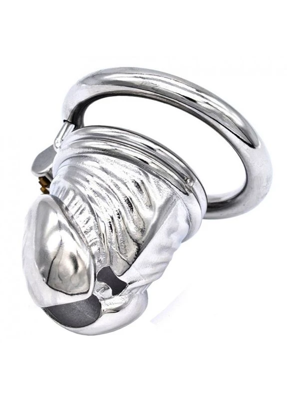 Пояс вірності і цнотливості для чоловіків сталевий Stainless Steel Glans Shape Chastity Device Bdsm4u (382538854)