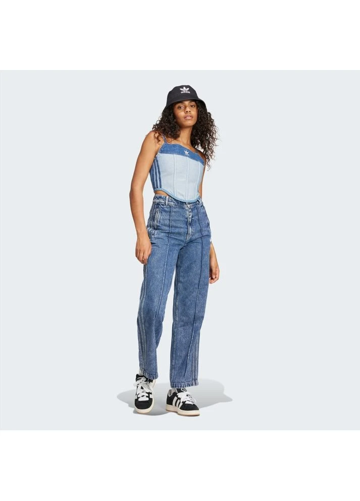 Джинсовый корсет синего цвета IW5671 adidas (398083162)