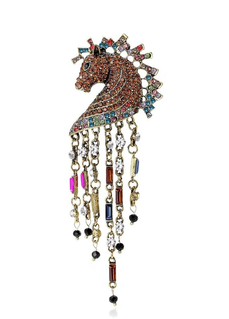 Роскошная большая брошь лошади, 1771 No Brand (369504995)