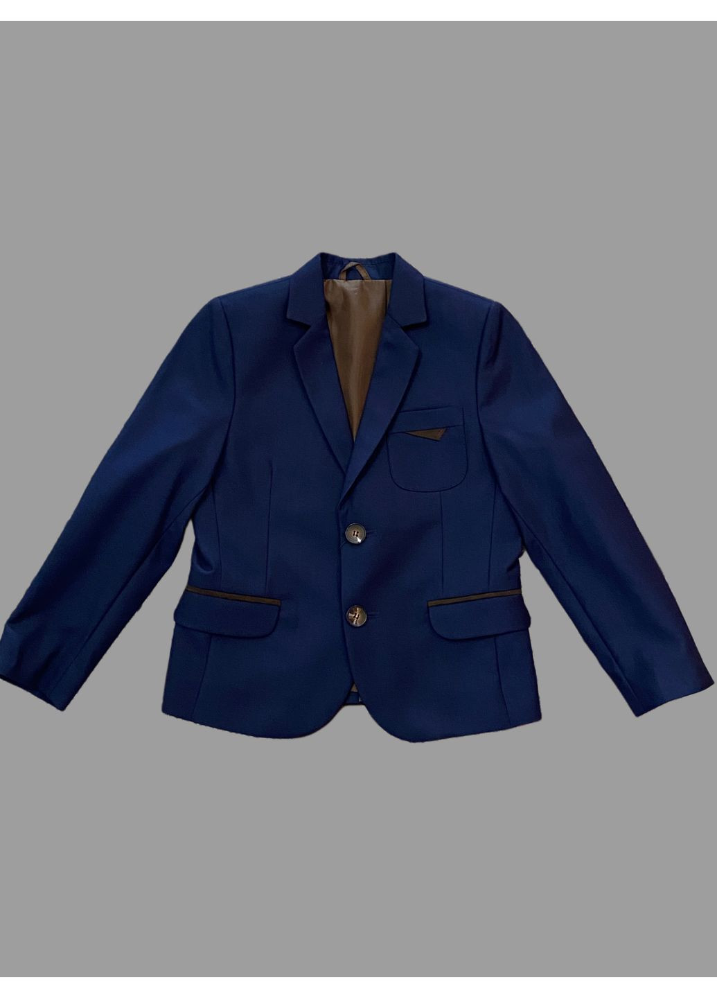 Костюм школьный синий для мальчика пиджак брюки No Brand (354827681)