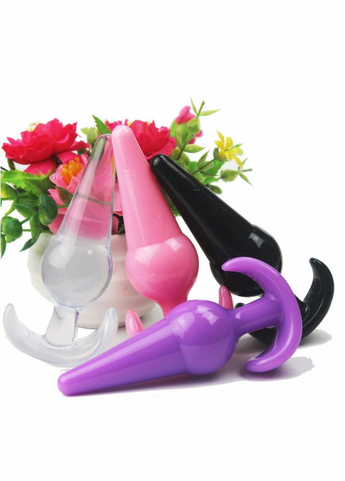 Анальна пробка 3.8 см Silicon Big Plug велика силіконова Чорний No Brand (303879223)