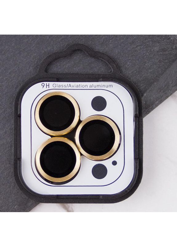 Защитное стекло на Apple iPhone 14 Pro / 14 Pro Max / для айфон 14 об, айфон 14 про макс на камеру / Gold Epik (360630387)