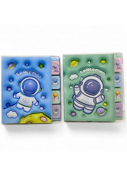 Блокнот А6 (12,5х11,5 см) "Spacemen" с разделителями, 80 листов, микс видов MIC (361423179)