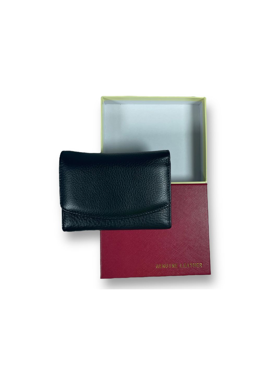 Жіночий гаманець натуральна шкіра 1 відділення та 1 відділення для картки розмір: 12,5*9*2,5 см червоний Leather (266911639)