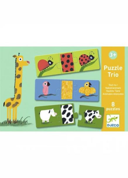 Трио-пазл "Одень животное" - развивающий набор для детей (DJ08186) Djeco (339402479)