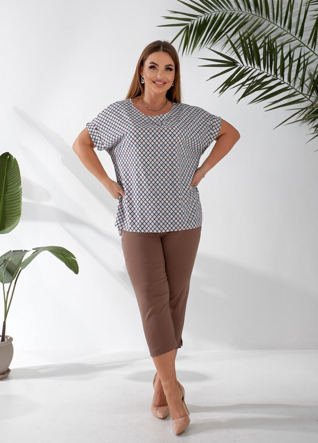 Літній костюм Бриджі + Блузка MeeLan (332621179)