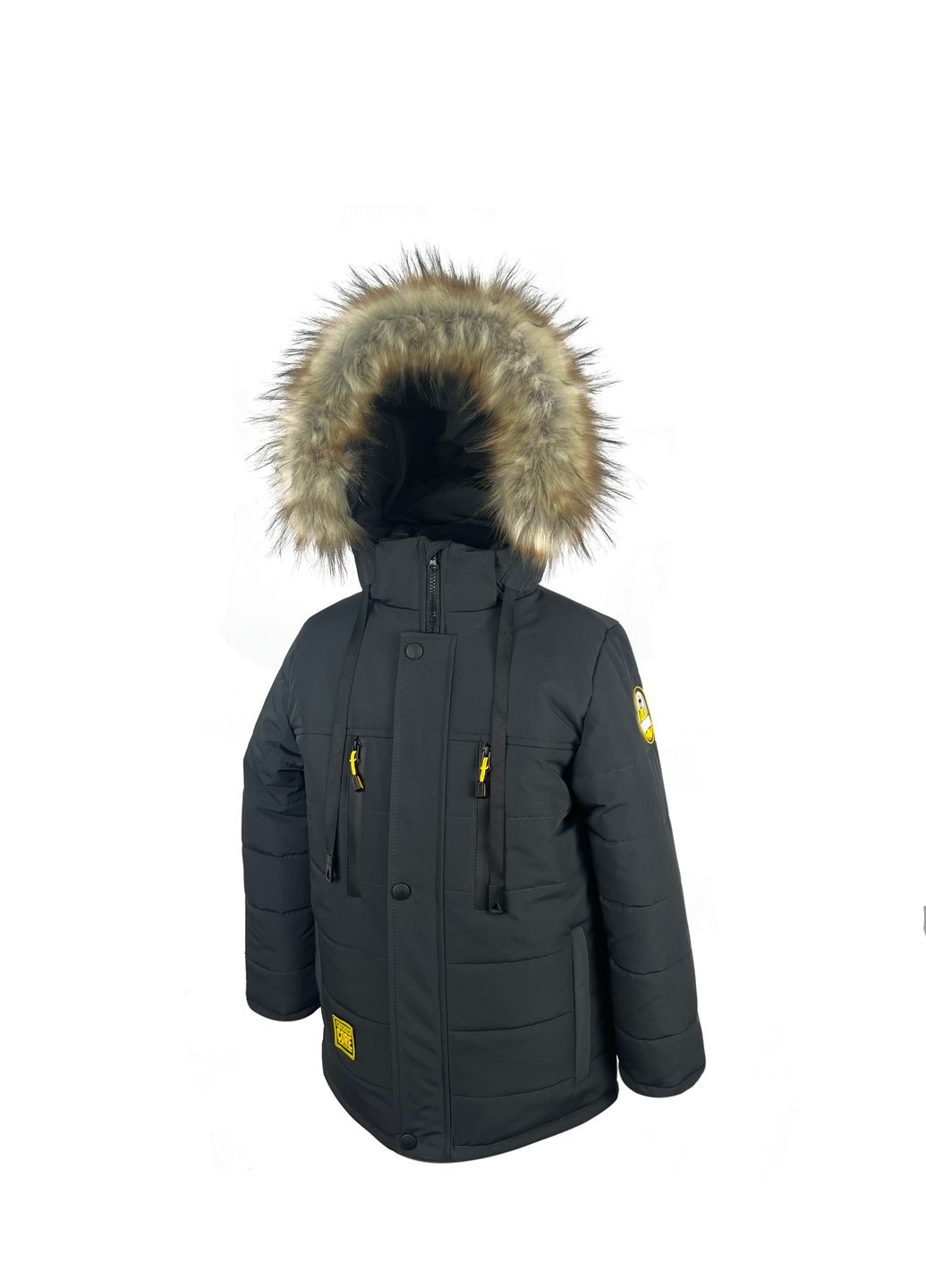 Серая зимняя юджин No Brand