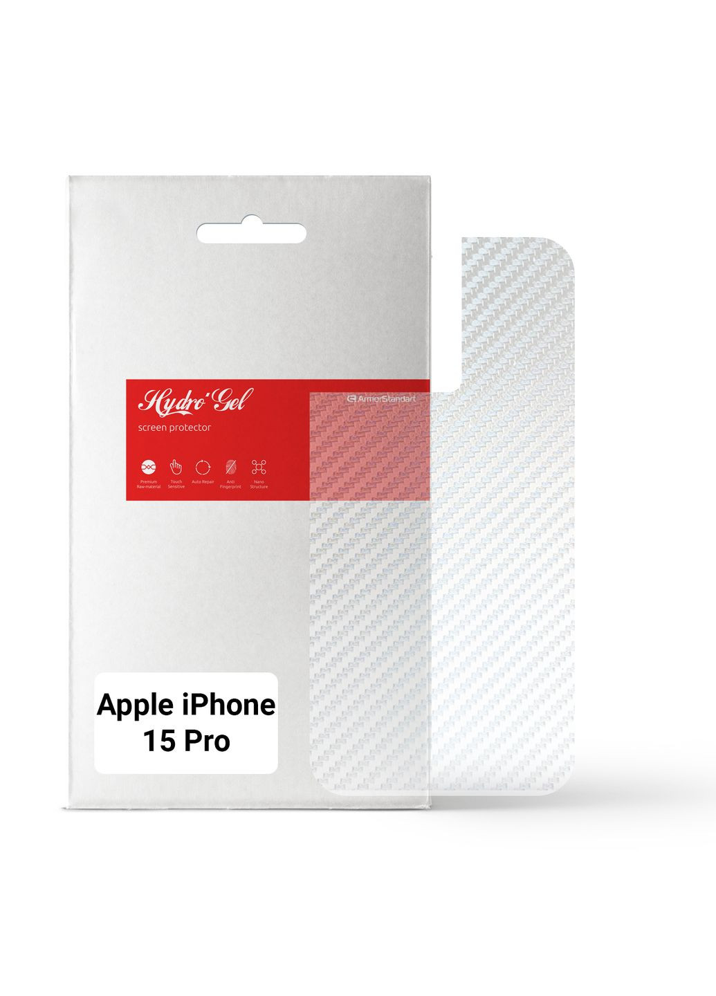 Защитная пленка на заднюю панель Apple iPhone 15 Pro Carbone Transparent (ARM71906) ArmorStandart (280439508)