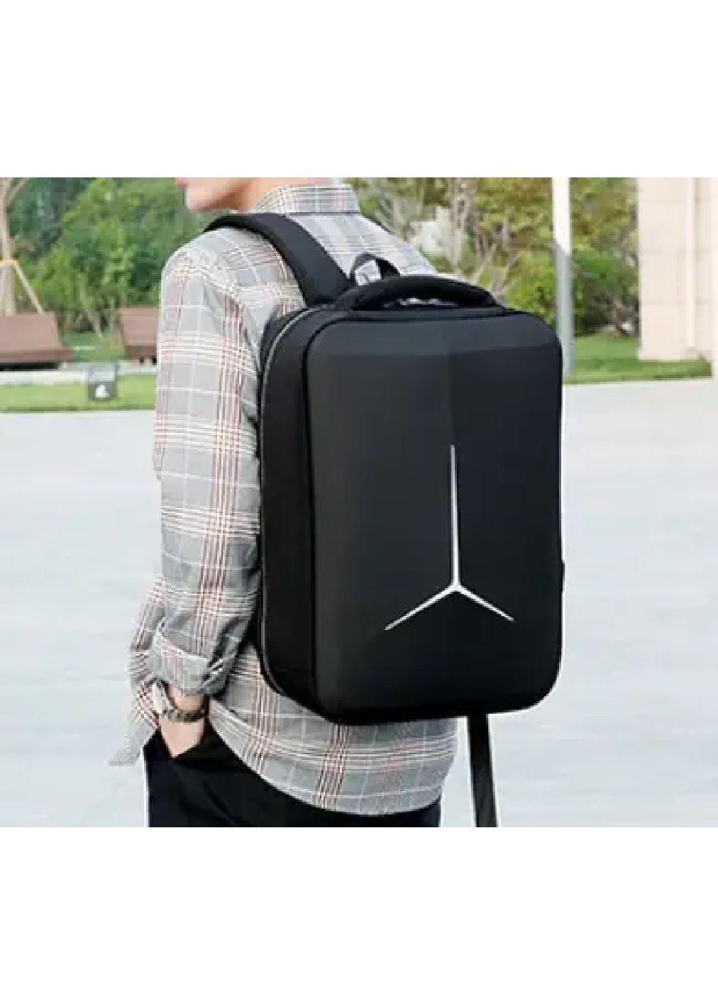 Рюкзак повседневный городской оксфорд с карманом для ноутбука 15-16 дюймов 43х29х13 см (477549-Prob) Черный Unbranded (298112409)