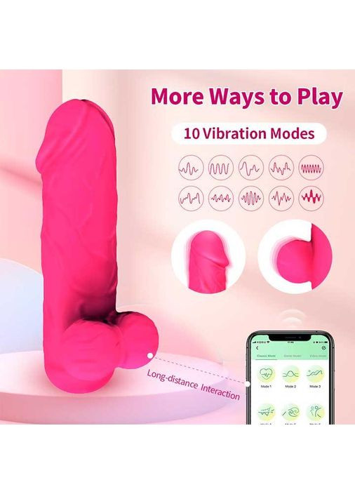 Реалистичный смарт-минибратор для клитора Love Spouse цвет фуксия для мастурбации, да и любовных игр China (360604257)