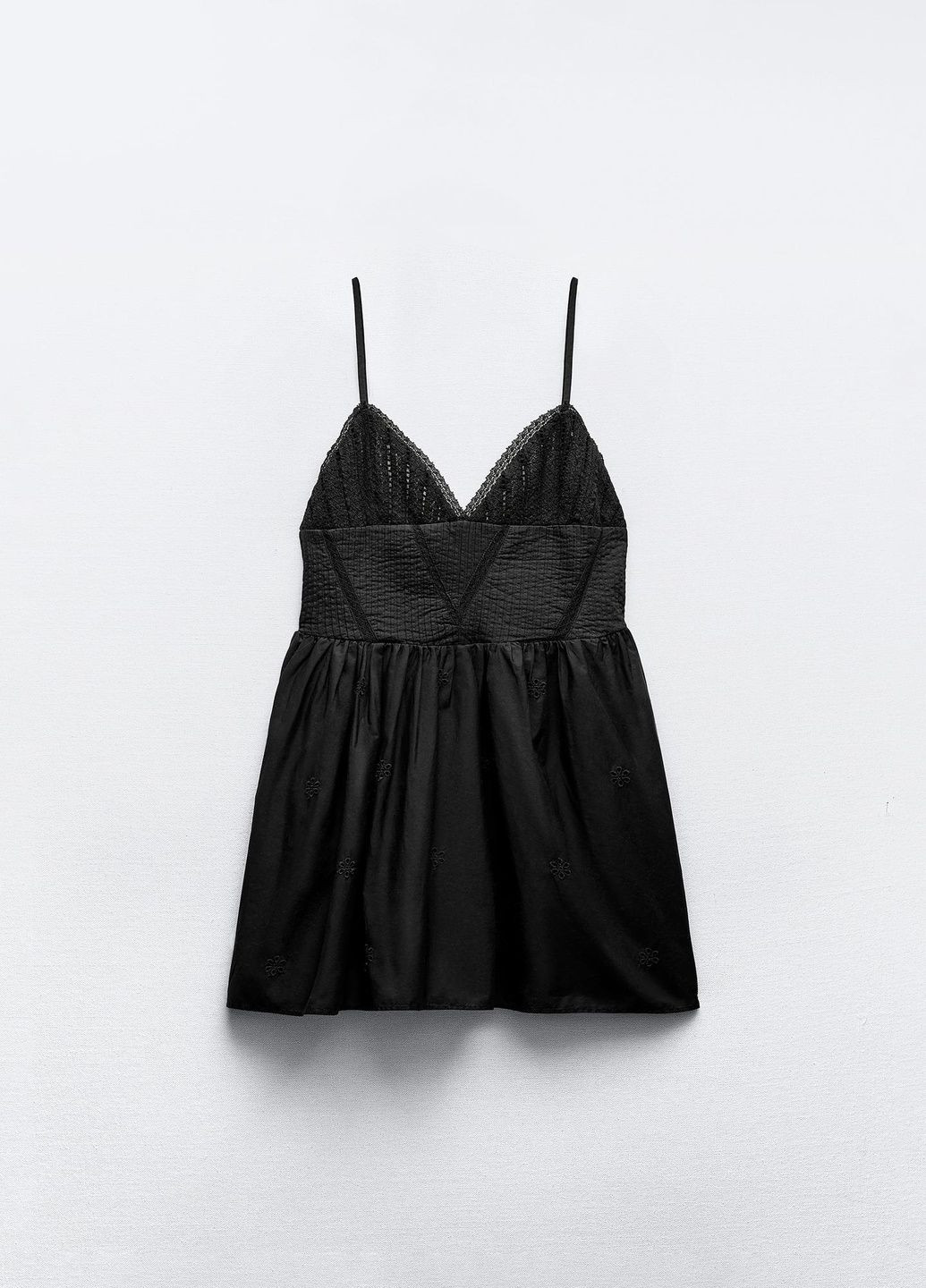 Чорна повсякденний сукня Zara з орнаментом