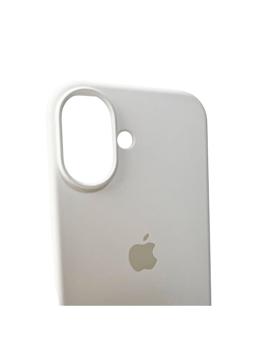 Силиконовый чехол для iPhone 16 White No Brand (306549105)