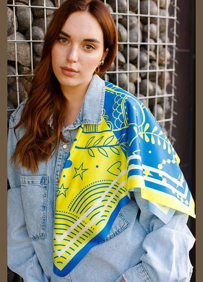 Женский платок с принтом Воля MEREZHKA 5524 (318226489)