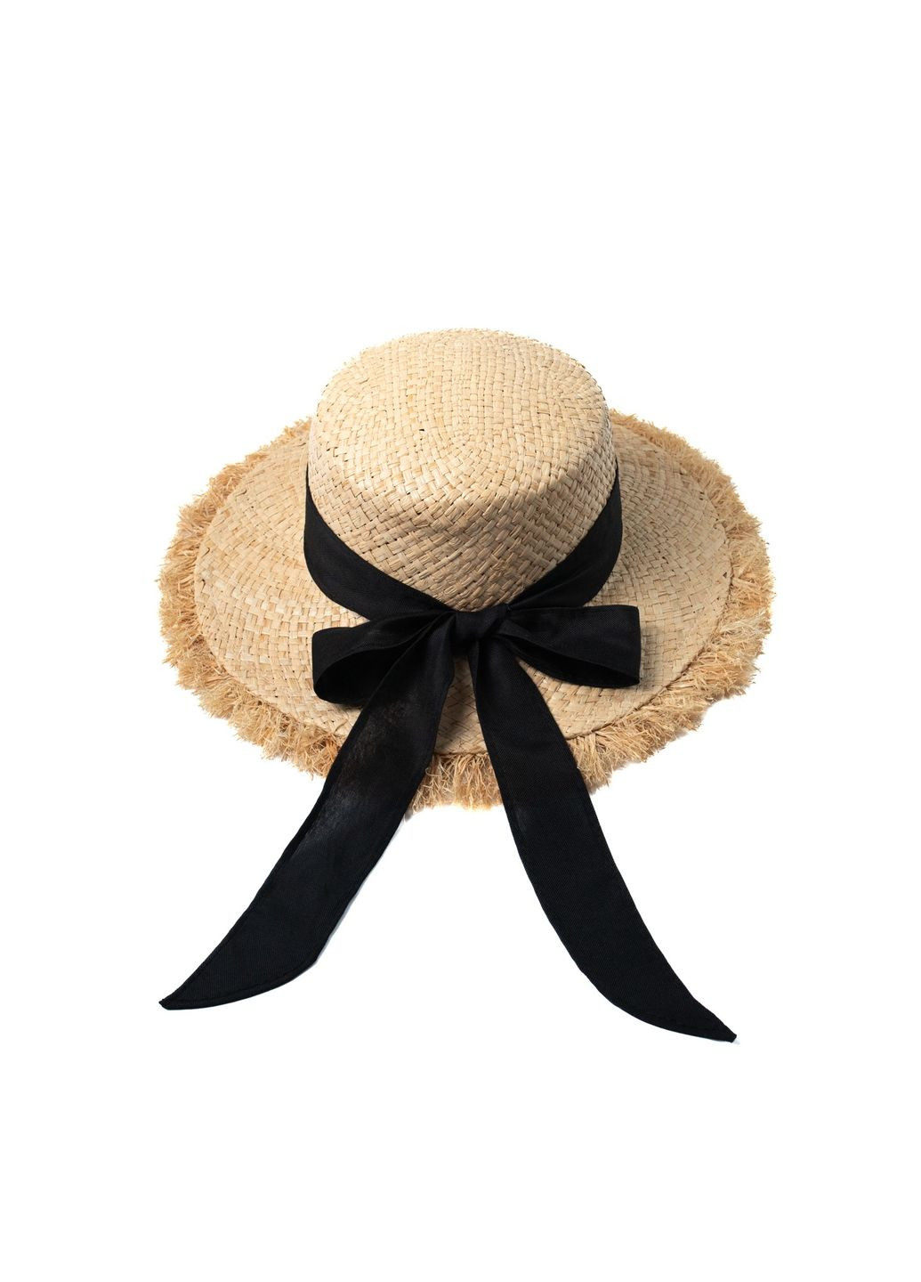 Шляпа канотье женская рафия желтая ЛАЛИ LuckyLOOK 444-539 (292668967)