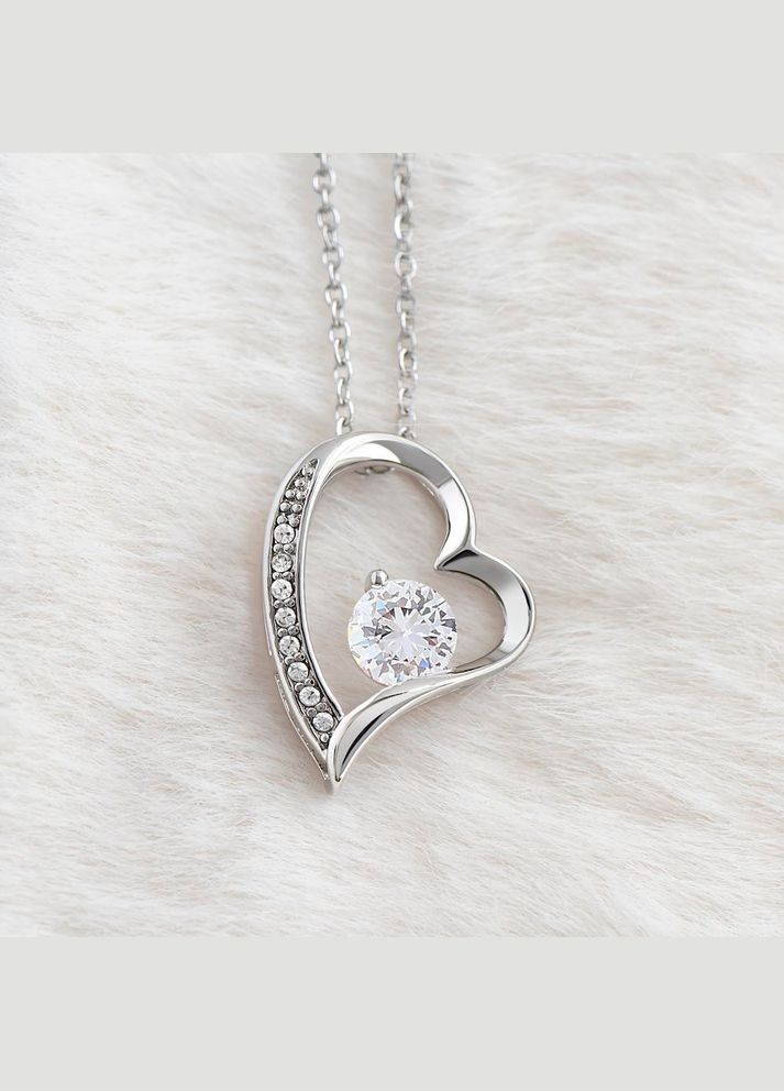 Зворушливий Подарунок для Мами на День народження- біжутерне намисто з підвіскою Серце та вітальною карткою повідомлення No Brand (308755434)