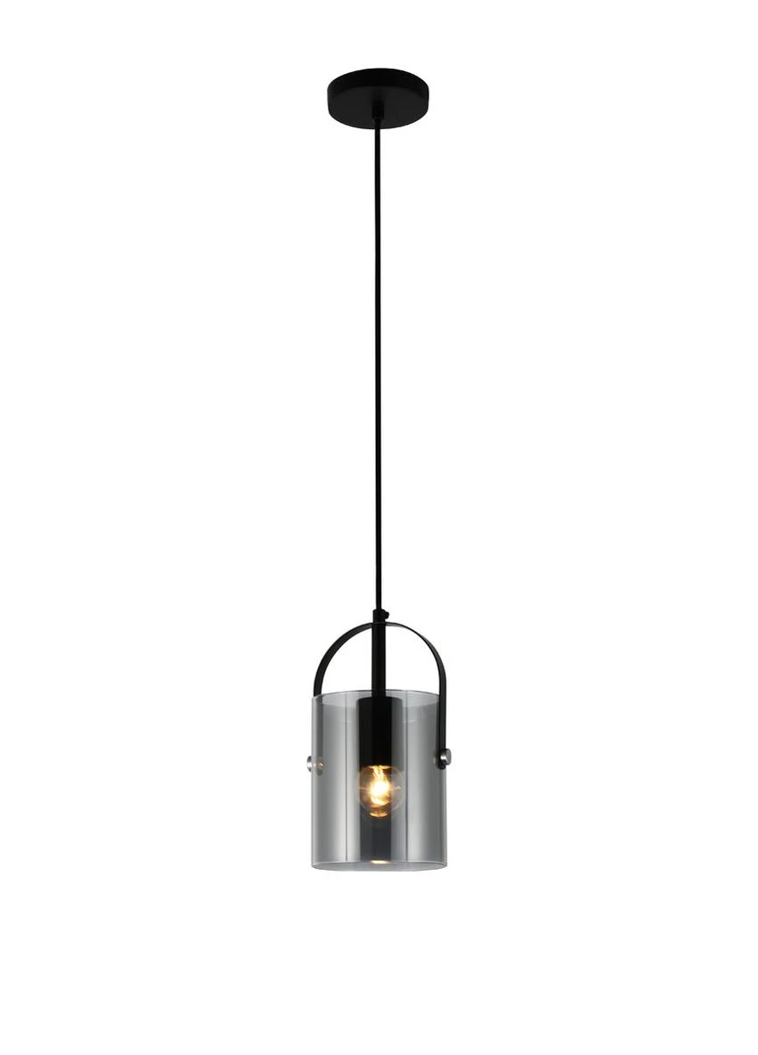 Светильник подвесной (люстра) SRS-20680/1P Matte Black черный, плафон дымчатый Light House (401859546)