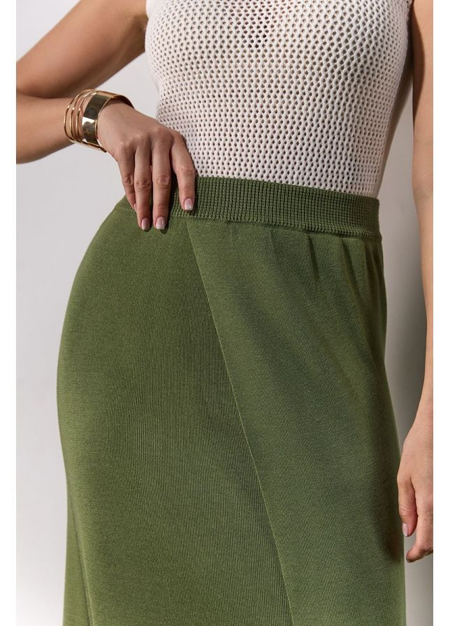 Оливковая юбка 2457 оливковый Triko Bakh