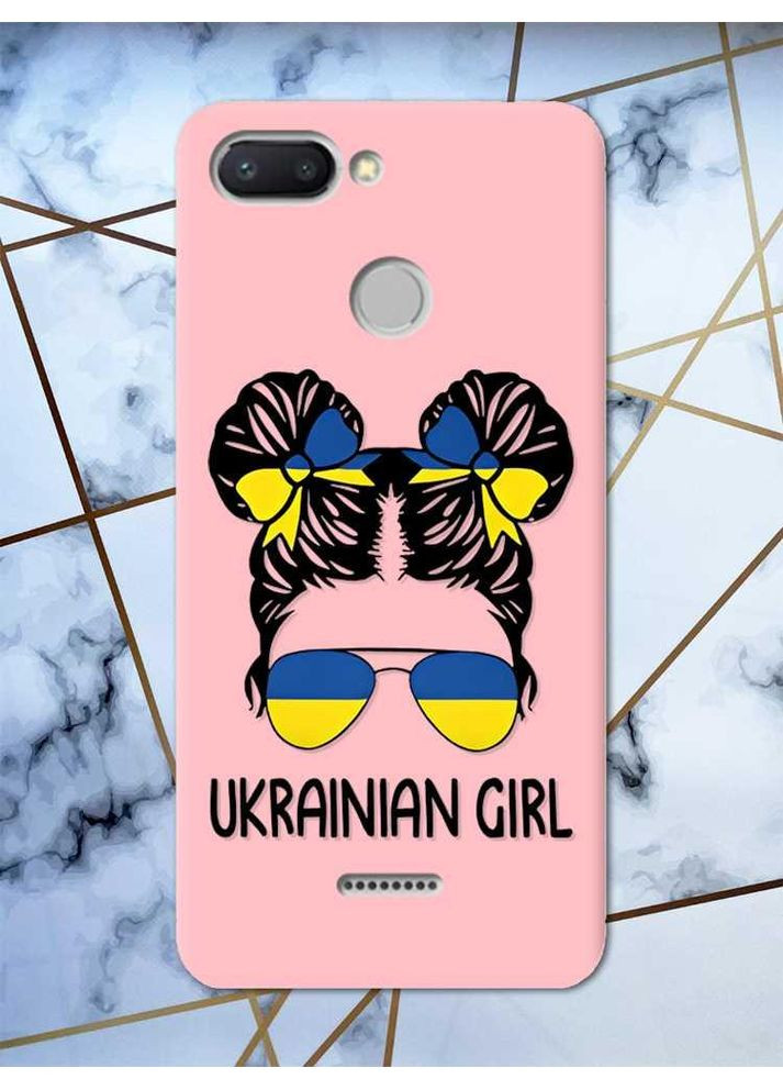 Матовый чехол на Xiaomi Redmi 6 патриотический дизайн Украинская девушка принт 113 Creative (359492200)