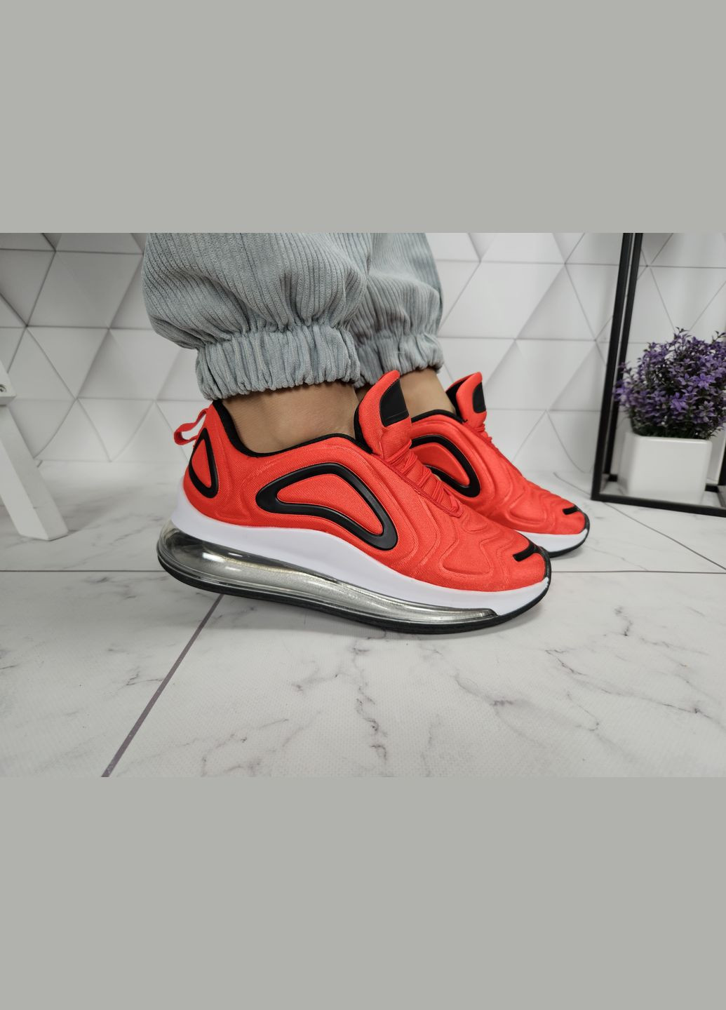 Кроссовки текстильные на амортизаторах компенсаторах красные No Brand красные (322650852)