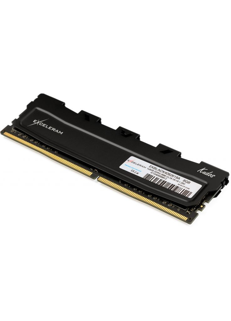 Модуль памяти для компьютера DDR4 8GB 2666MHz Black Kudos (EKBLACK4082619A) Exceleram (305835951)