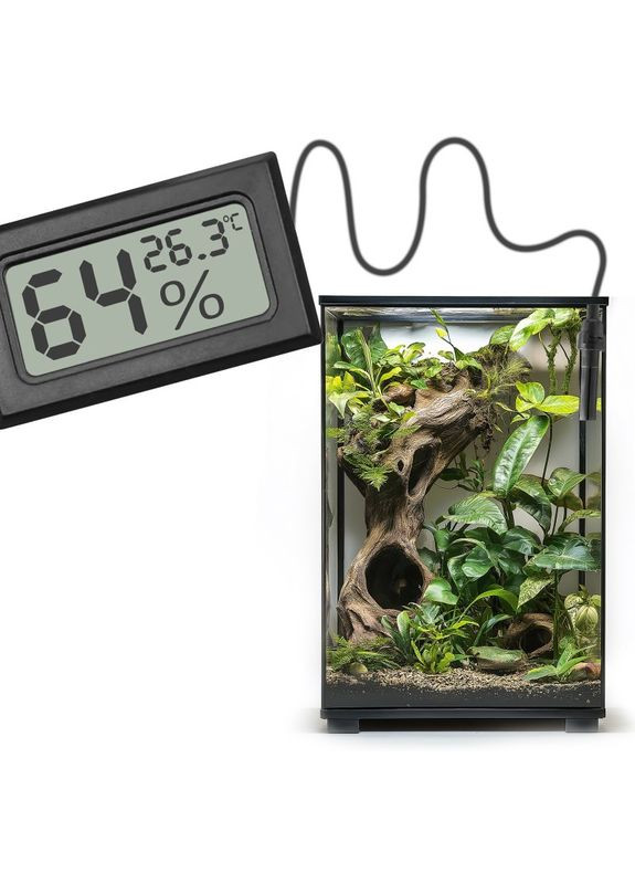 Цифровий термометр-гігрометр Elonipac LCD із датчиком на кабелі 200 см Kruger Meier (368720267)