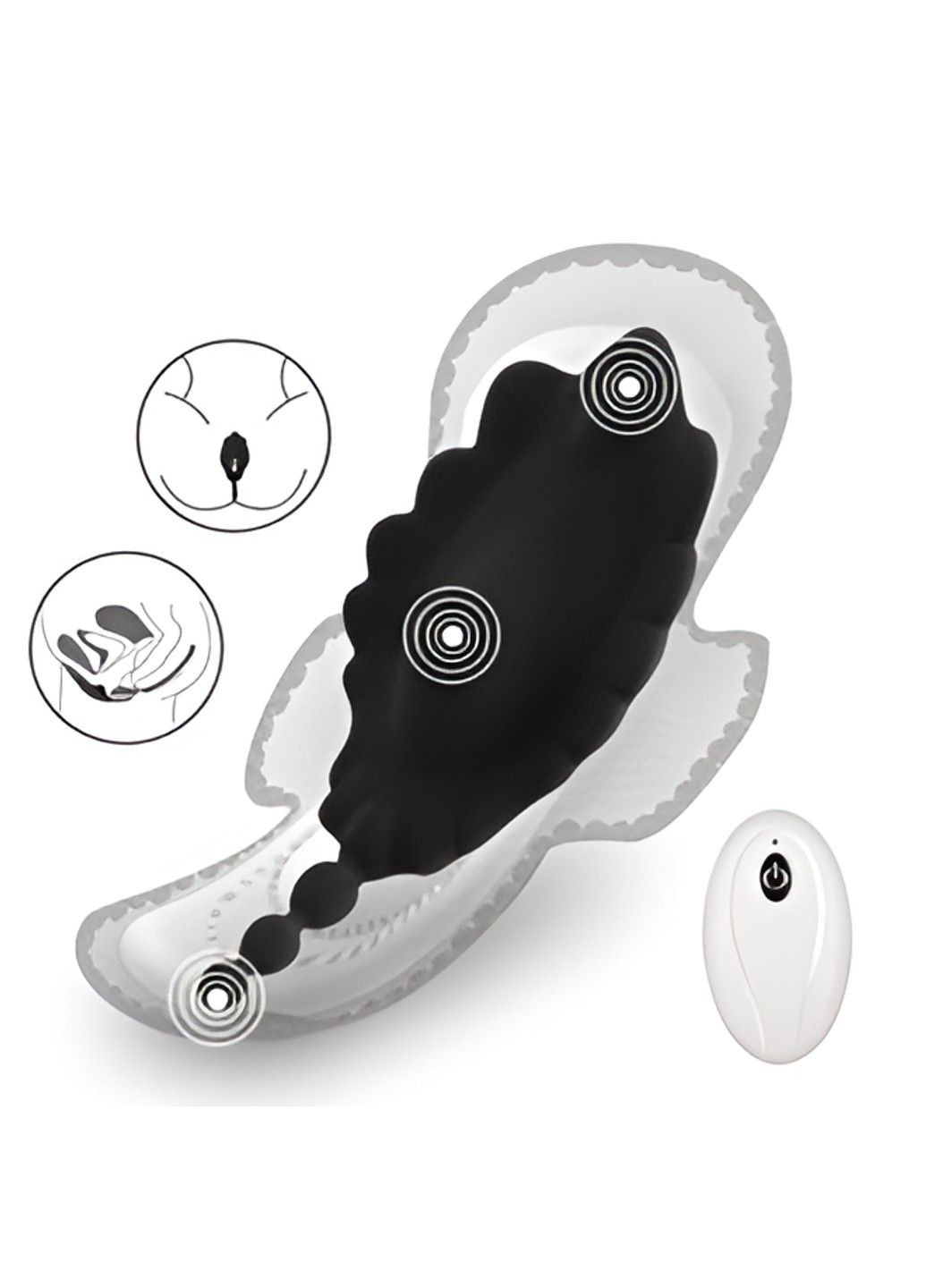 Рельефный вибратор в трусики ( черного цвета) We Love (284278603)