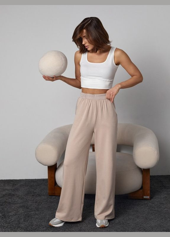 Спортивные штаны 14303 бежевые ISSA PLUS (301036227)