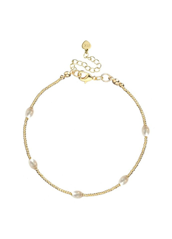 Браслет на ногу з перлинами 5271 LeBijou (367580315)