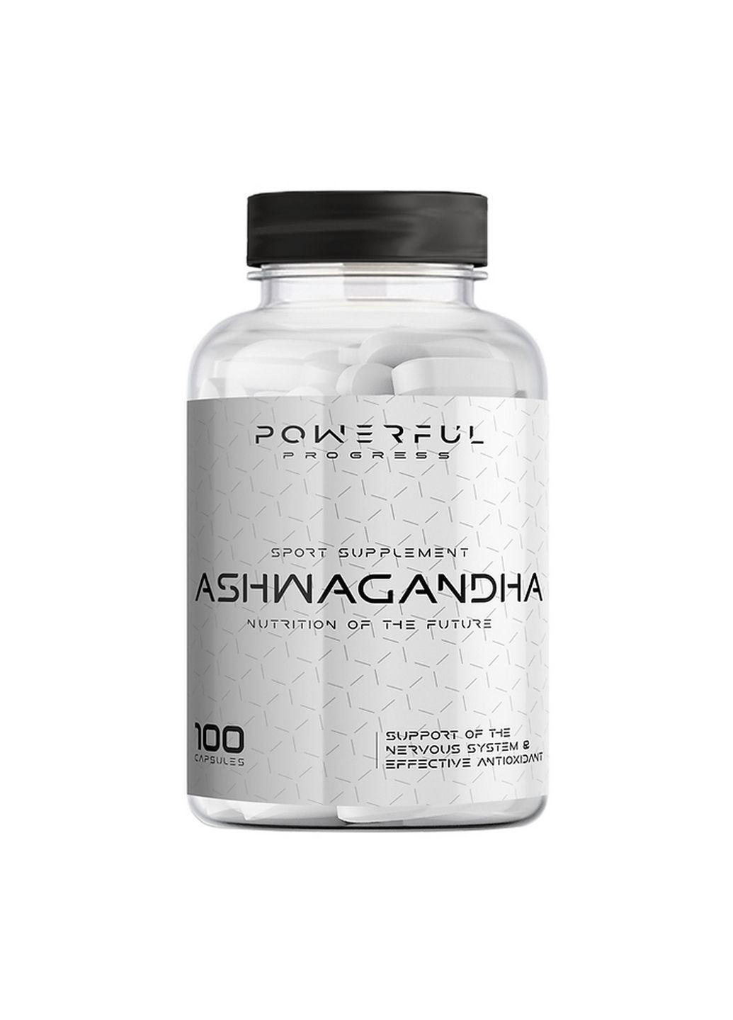 Натуральна добавка Ashwagandha, 100 капсул Powerful Progress (293480484)