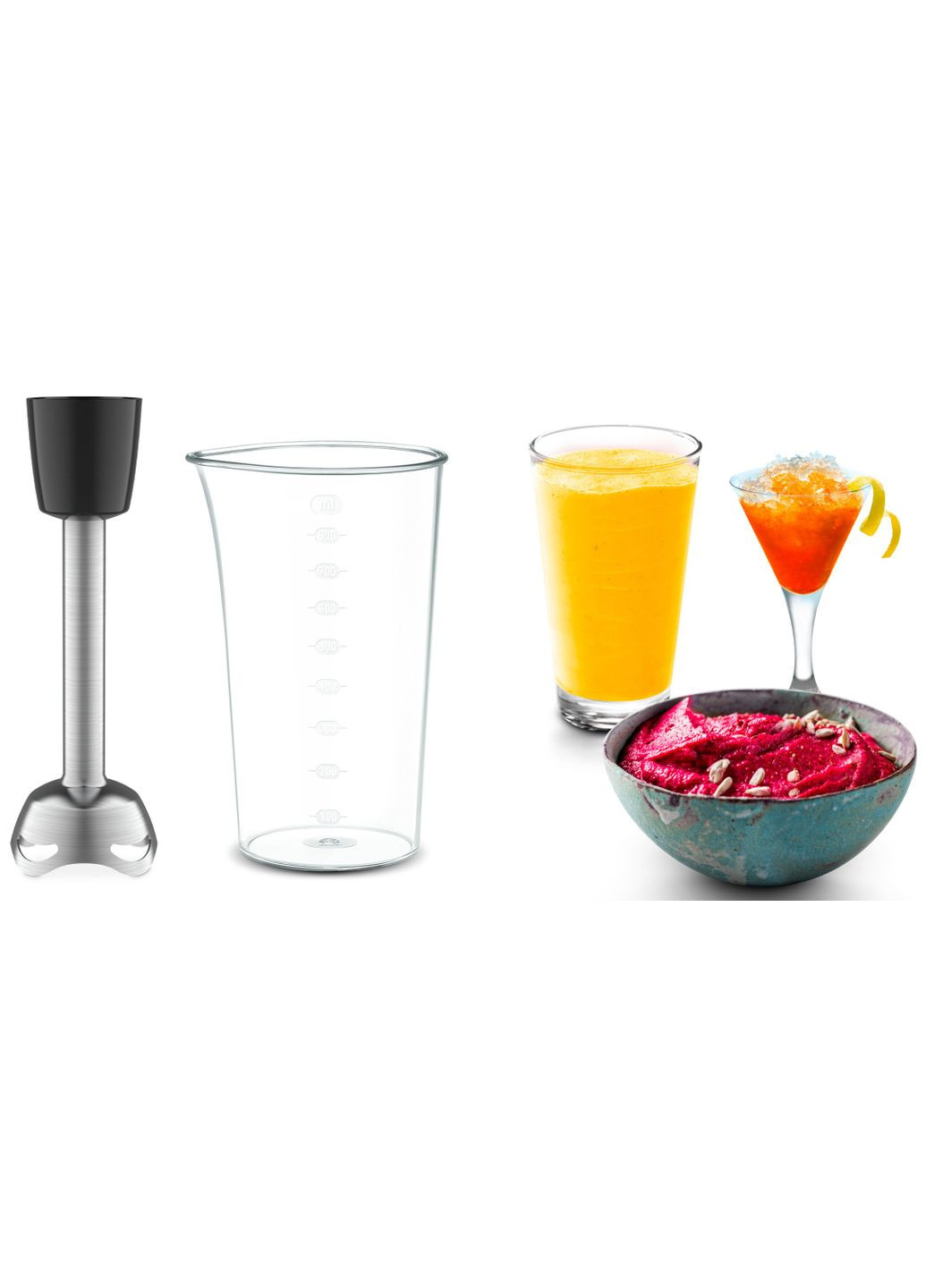 Миксер HT652538 ручной Powermix Silence 600Вт, насадки-4, турборежим, Tefal (363320832)