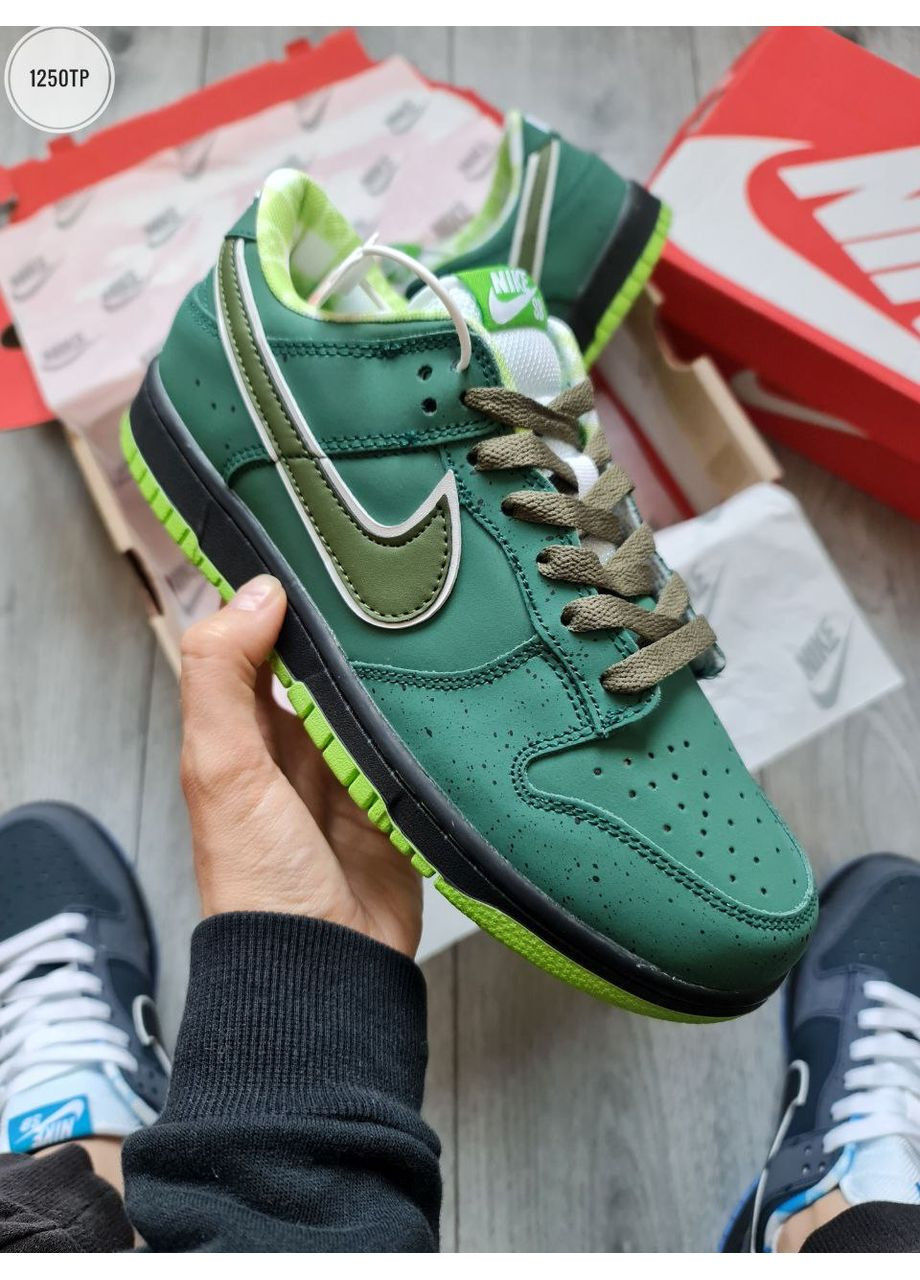 КРОССОВКИ ЖЕНСКИЕ NIKE SB DUNK LOW CONCEPTS GREEN LOBSTER НАЙК СБ ДАНК No Brand серые демисезоны (368855036)
