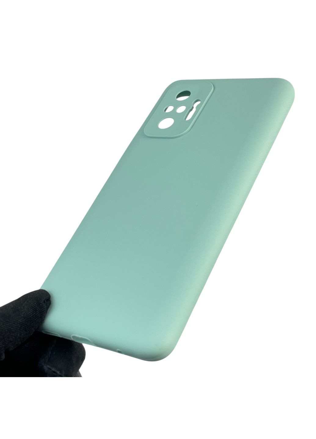 Чохол для Redmi Note 10 Pro 4G силіконовий з мікрофіброю нековзний на сяомі редмі нот 10 про 4г бірюзовий Xiaomi (366387833)
