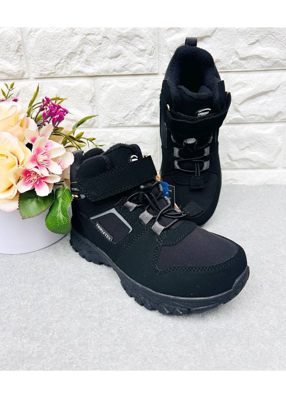 Трекінгові чорні термо черевики American Club (366336637)