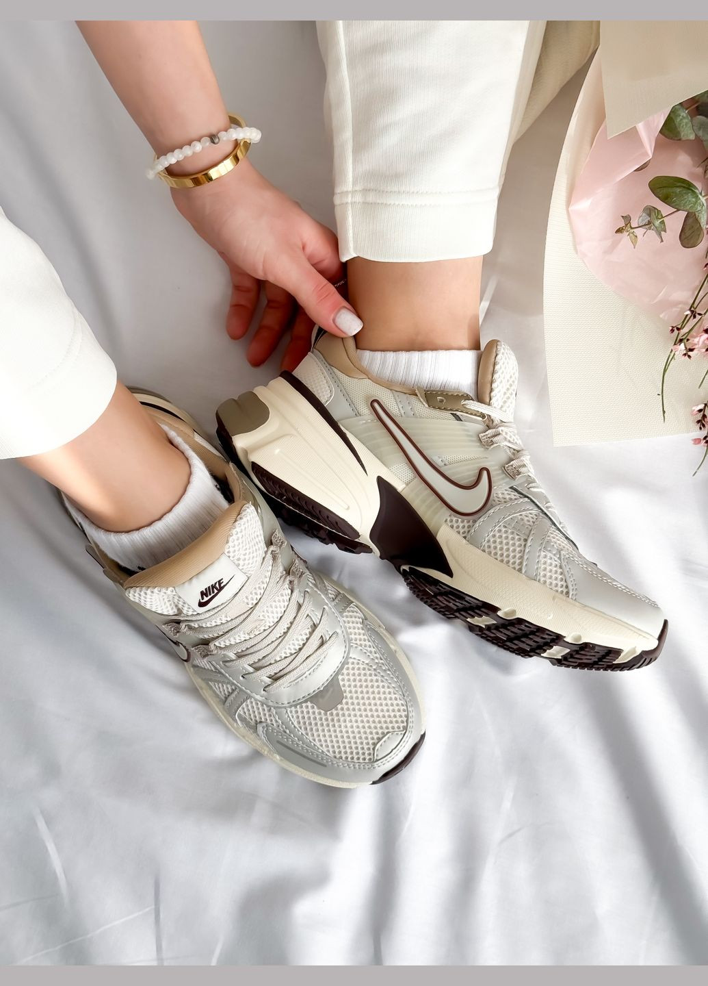 Кроссовки женские и мужские Nike Runtekk Orewood Brown Light Bone | Найк Рунтекк Оревуд бежевые No Brand бежевые демисезоны (347223367)