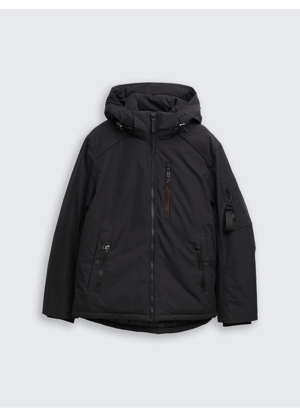 Черная зимняя зимняя куртка Tom Tailor