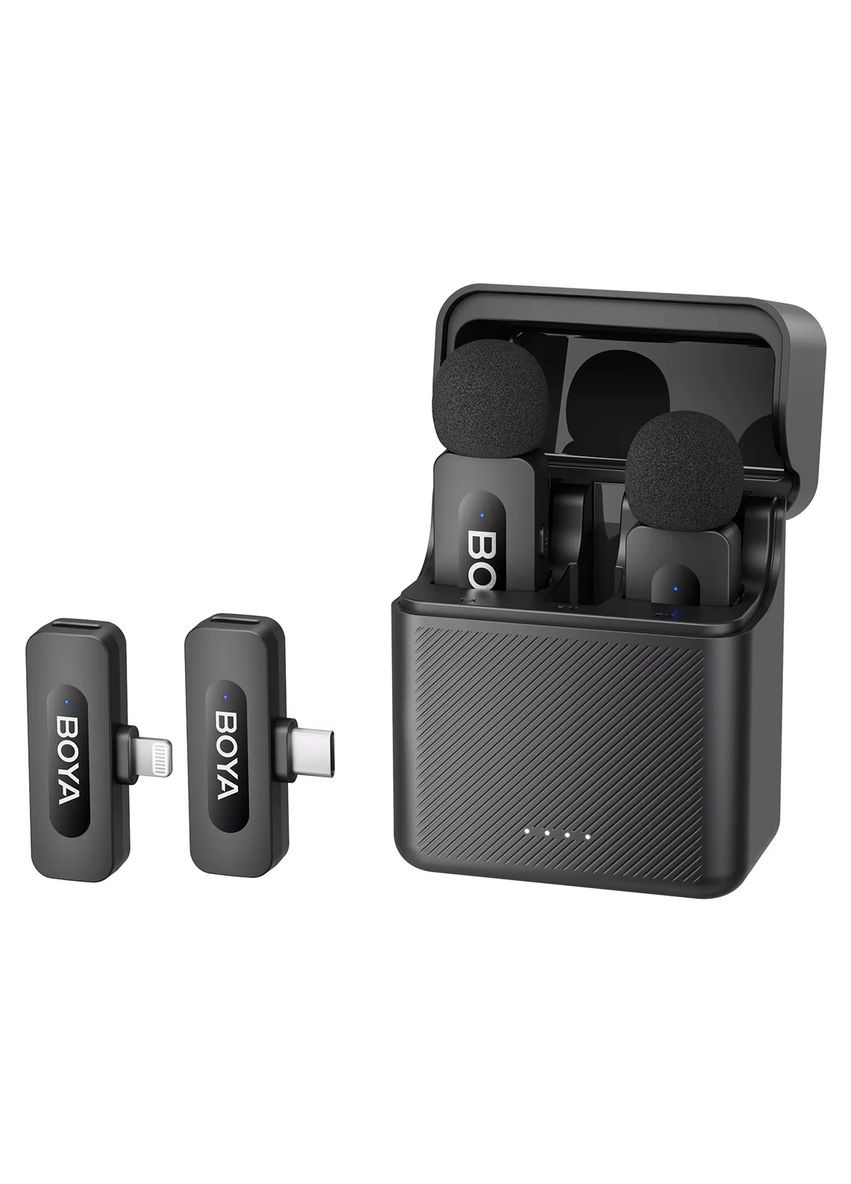 Мікрофон петличний бездротовий BY-V3 Combo (Lightning, Type-C) black Boya (363832480)